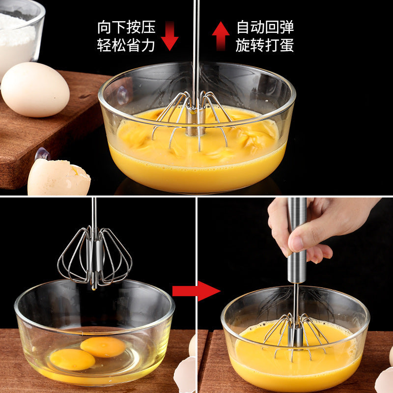 Semi-Automatic Stainless Steel Egg Beater Mixer