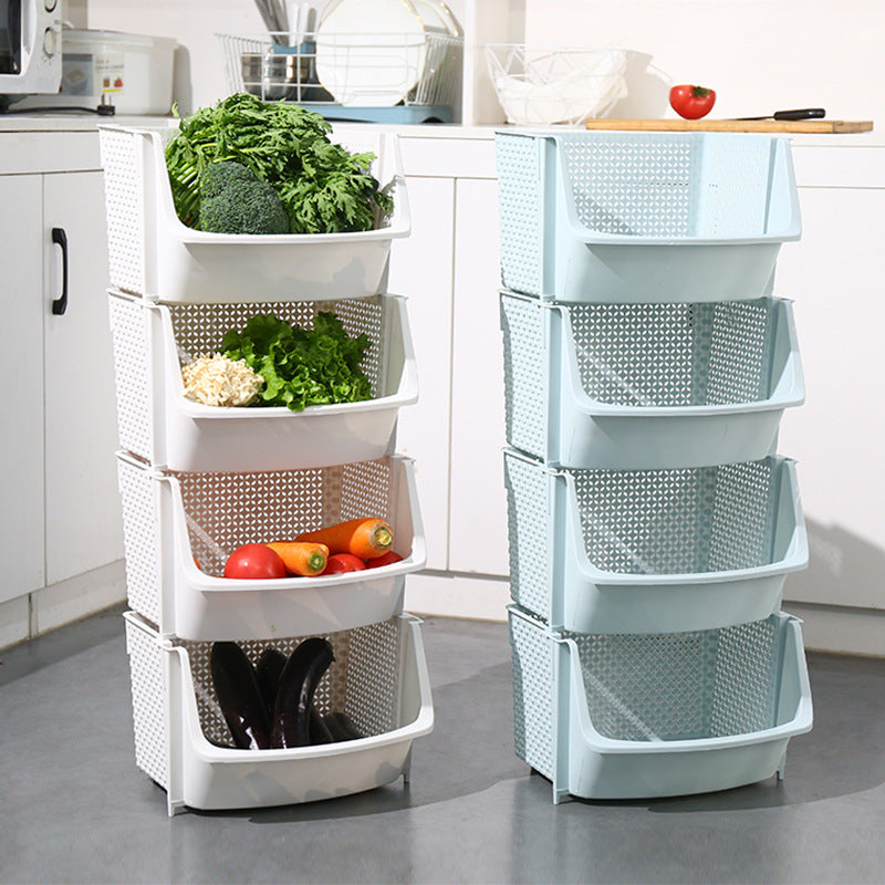 Multi-Layer Kitchen Storage Rack for Fruits and Vegetables