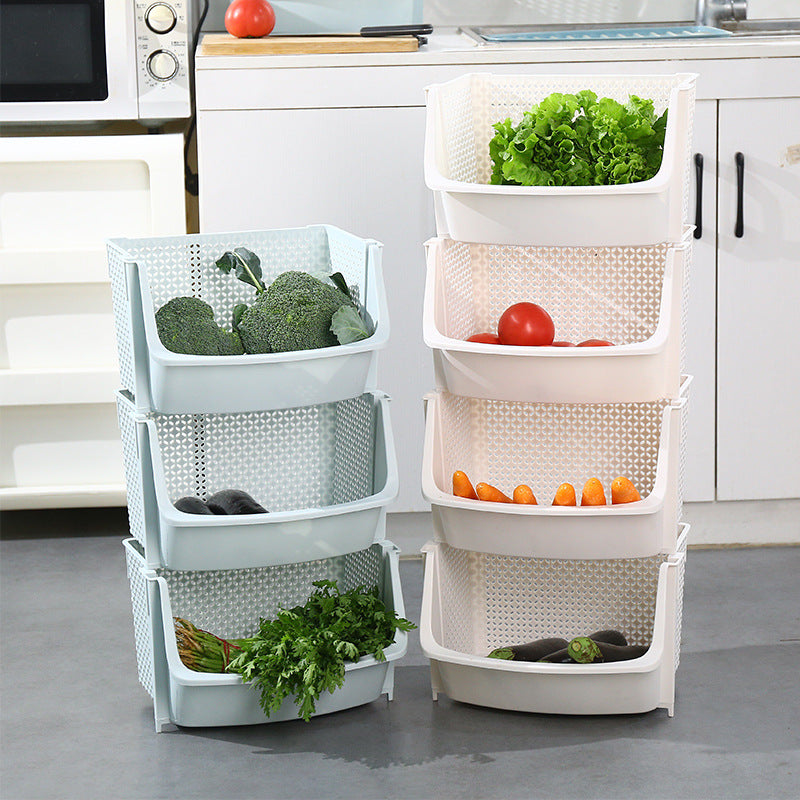 Multi-Layer Kitchen Storage Rack for Fruits and Vegetables