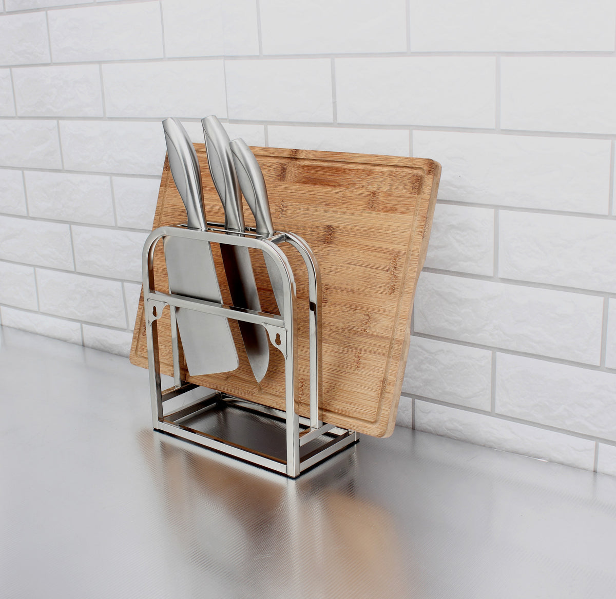 Storage Rack for Kitchen Utensils and Knife Organizer